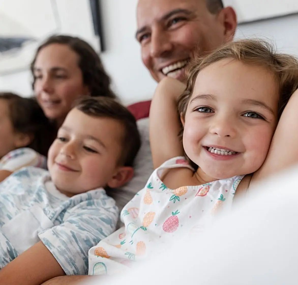 Freedom Debt Relief client parents with their children
