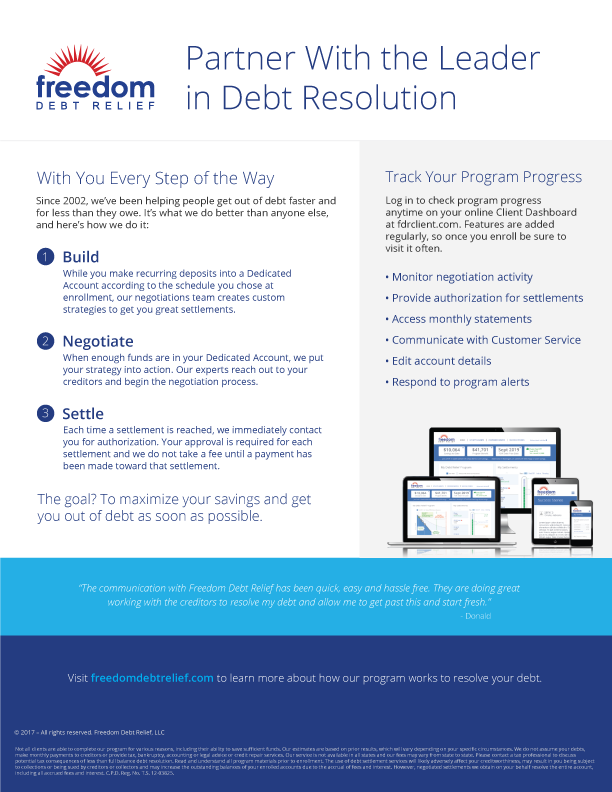 Partner With the Leader in Debt Resolution